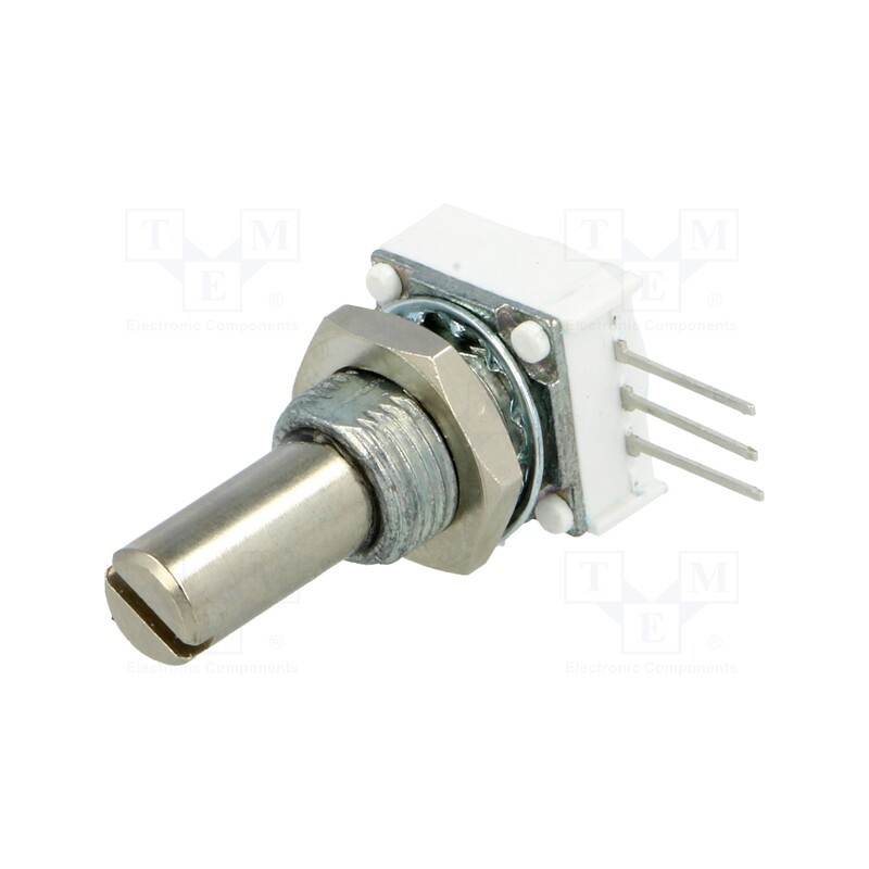 1 pcs x VISHAY - 14910F0GJSX10103KA - Potentiometer: shaft, single turn, 10kΩ, 1W, ±10%, 6.35mm, THT