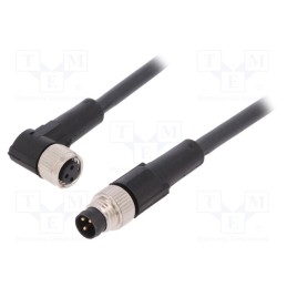 1 pcs x LAPP - AB-C3-M8MS-2,0PUR-M8FA - Connection lead, M8, PIN: 3, 2m, plug, 60VAC, 4A, -25÷80°C, PUR, 60VDC