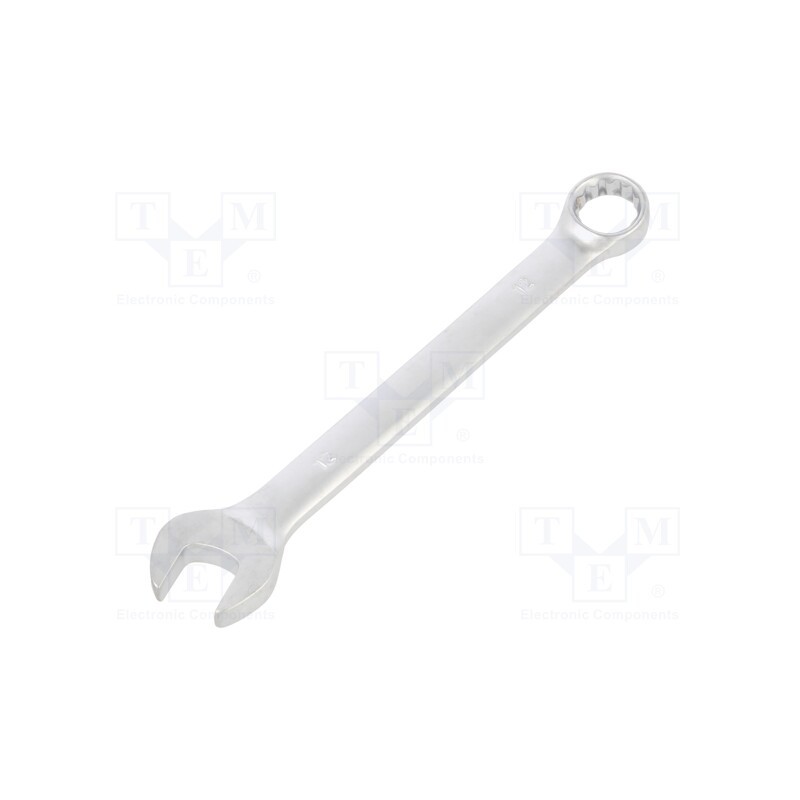 1 pcs x PG TOOLS - PGT104 - Wrench, combination spanner, 12mm, Chrom-vanadium steel, satin