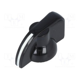 1 pcs x SCI - PN-1-6.4 - Knob, with pointer, Ø19x17mm, screw fastening, Shaft: smooth