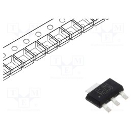 1 pcs x TEXAS INSTRUMENTS - LM1117IMPX-5.0/NOPB - IC: voltage regulator, LDO,fixed, 5V, 0.8A, SOT223, SMD,