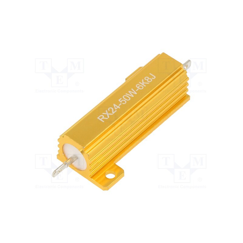 1 pcs x SR PASSIVES - AHP50W-6K8J - Resistor: wire-wound, with heatsink, 6.8kΩ, 50W, ±5%, 30ppm/°C