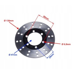 Atv quad shineray 150 front brake disc 130 mm
