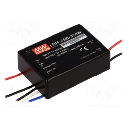 1 pcs x MEAN WELL - LDH-45B-350W - Converter: DC/DC, 45W, Uin: 18÷32V, Uout: 21÷126VDC, Iin: 2.1A, LED