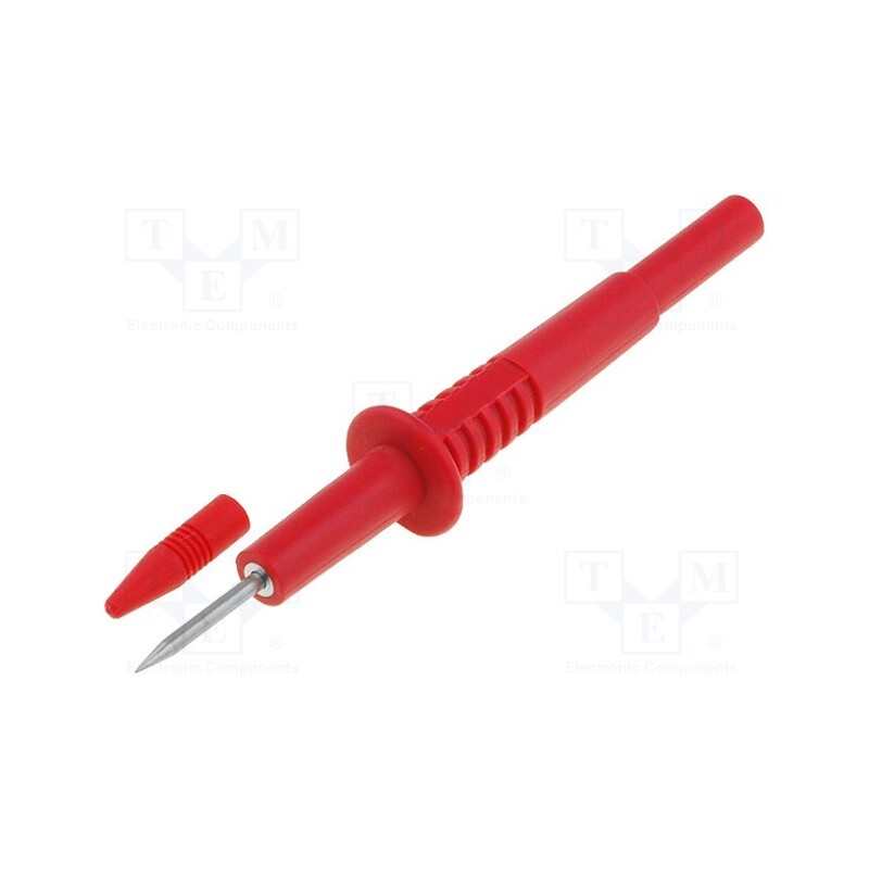 1 pcs x AXIOMET - AX-CP-05-R - Probe tip, 10A, red, Tip diameter: 2mm, Socket size: 4mm