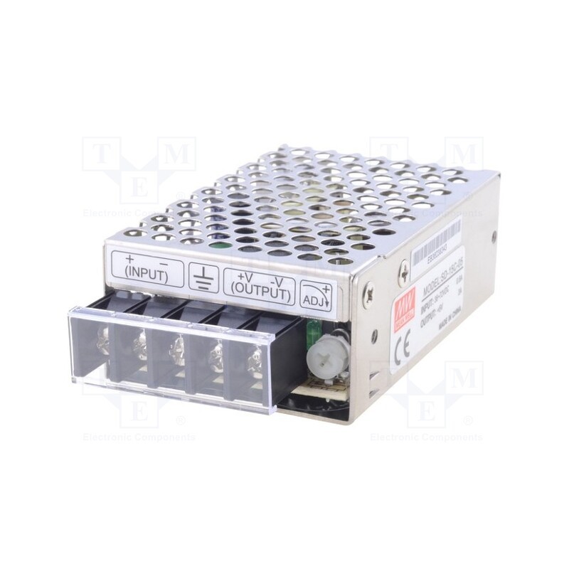 1 pcs x MEAN WELL - SD-15C-05 - Converter: DC/DC, 15W, Uin: 36÷72V, Uout: 5VDC, Iout: 3A, Case: 931A