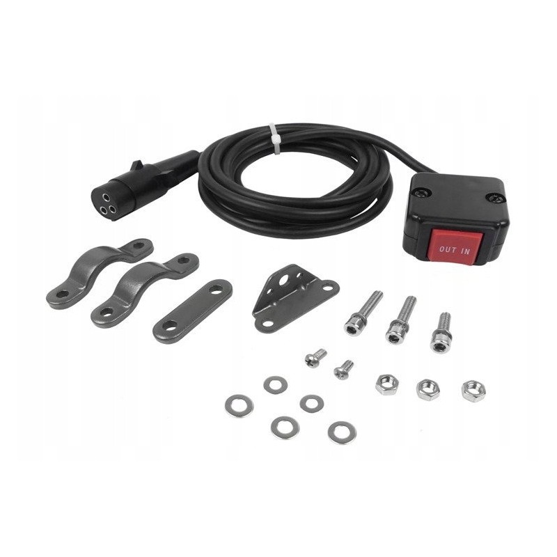 Winch switch on handlebar set