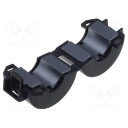 1 pcs x FERROCORE - FLF-120B - Ferrite: two-piece, on round cable, Ø: 11.5mm, 50Ω, A: 28mm, B: 32mm