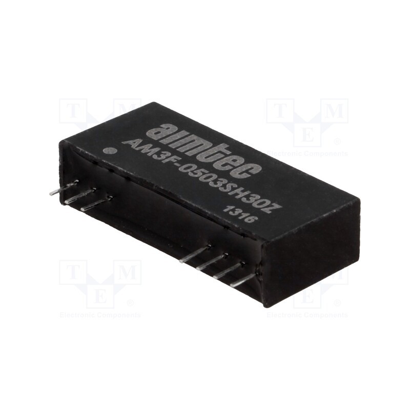 1 pcs x AIMTEC - AM3F-0503SH30Z - Converter: DC/DC, 3W, Uin: 4.5÷5.5V, Uout: 3.3VDC, Iout: 800mA, SIP12
