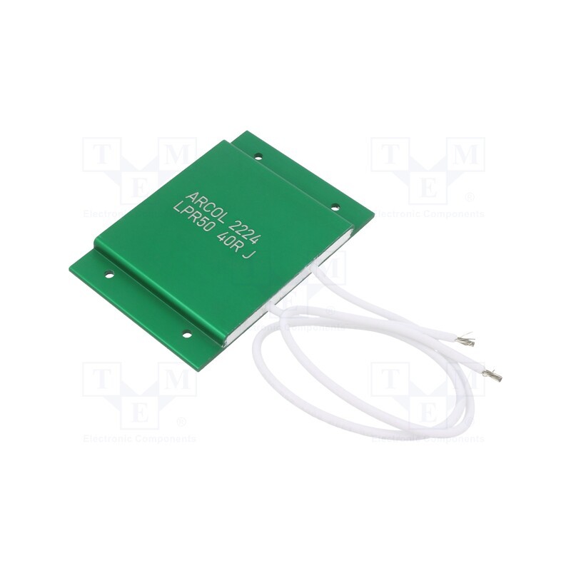 1 pcs x ARCOL - LPR50 40R J - Resistor: power, screw, 40Ω, 50W, ±5%, 50x75x5.7mm, for soldering