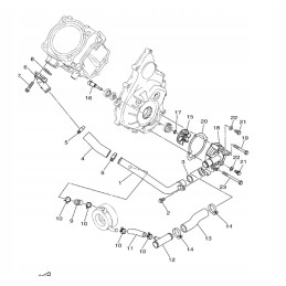 Water pump cover gasket yamaha 2mb e2428 00