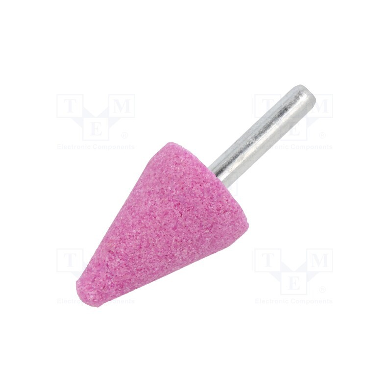 1 pcs x PG PROFESSIONAL - MF.005 - Grindingstone, Ø: 25mm, Ø: 6mm, Tip mat: aluminium oxide