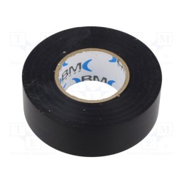 1 rol x BM GROUP - BMESB2525NE - Tape: electrical insulating, W: 25mm, L: 25m, Thk: 0.15mm, black