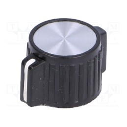 1 pcs x SCI - PN-25B - Knob, with pointer, Øshaft: 6mm, Ø25x14.1mm, screw fastening