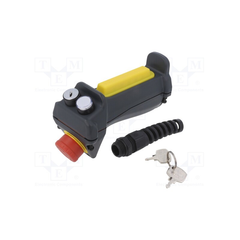 1 pcs x IDEC - HE2G-21SHE-L-K - Safety switch: enabling switch, HE2G, DPDT, IP65,IP66,IP67