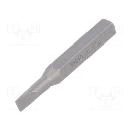 1 pcs x WIHA - 40605 - Screwdriver bit, slot, 2,5x0,4mm, Overall len: 28mm, MICRO