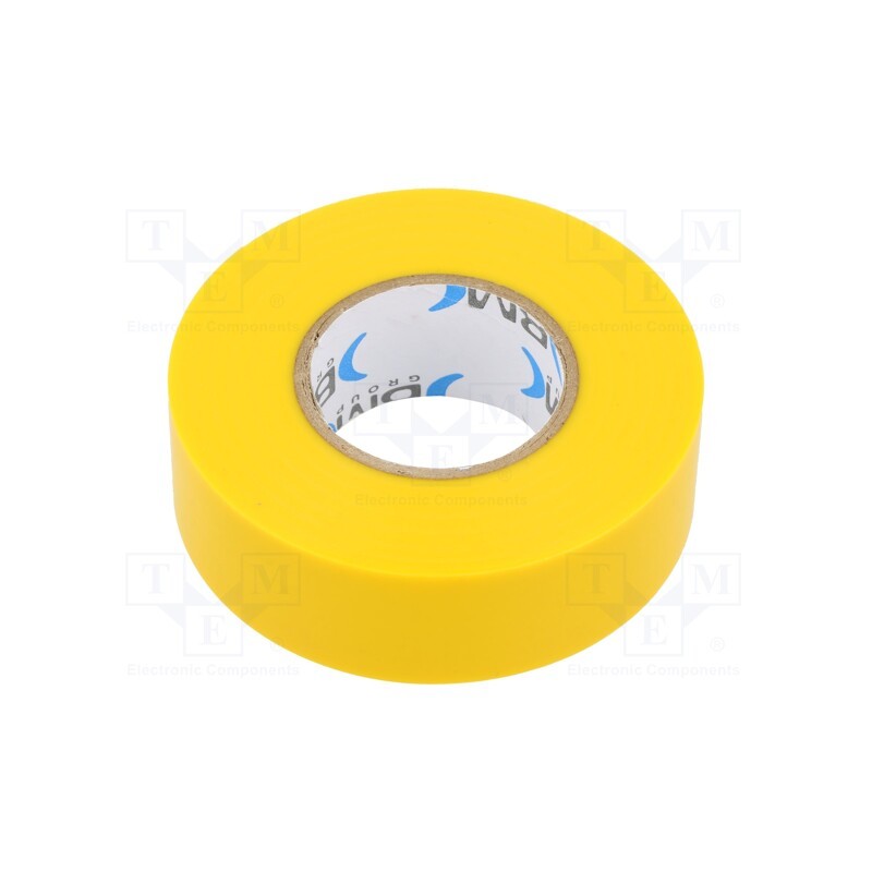 1 rol x BM GROUP - BMESB2525GI - Tape: electrical insulating, W: 25mm, L: 25m, Thk: 0.15mm, yellow