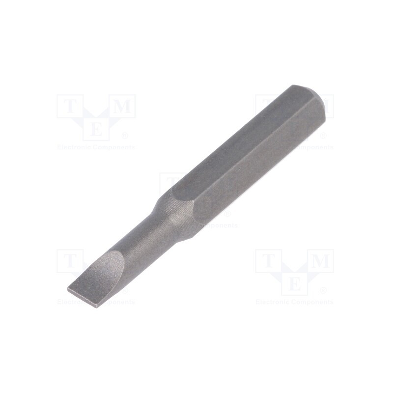 1 pcs x WIHA - 40606 - Screwdriver bit, slot, 3,0x0,5mm, Overall len: 28mm, MICRO