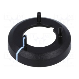 1 pcs x OKW - A7516010 - Nut cover with pointer, ABS, black, push-in, Ø: 19.3mm