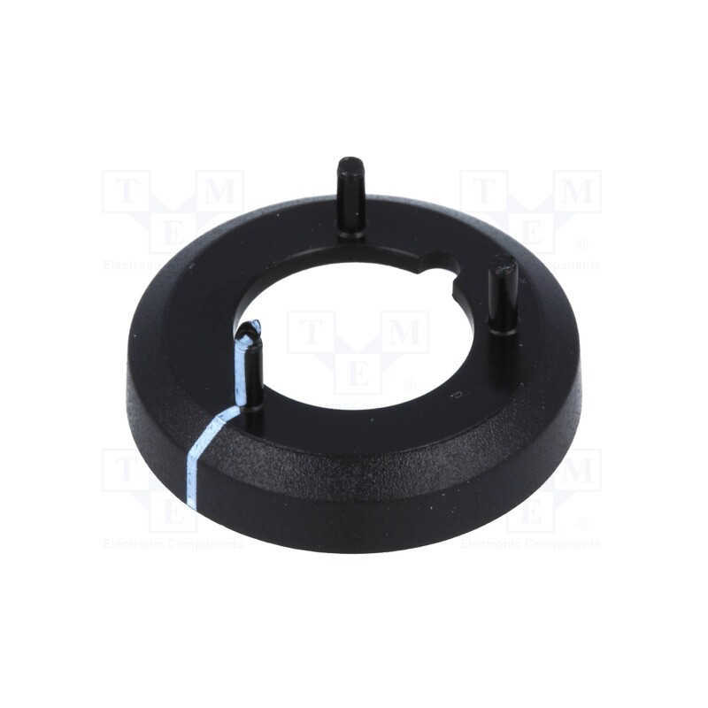 1 pcs x OKW - A7516010 - Nut cover with pointer, ABS, black, push-in, Ø: 19.3mm