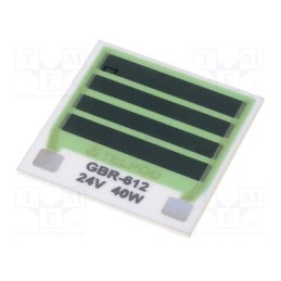 1 pcs x TELPOD - GBR-612-24-40-1 - Resistor: thick film, heating, glued, 14.4Ω, 40W, soldering pads