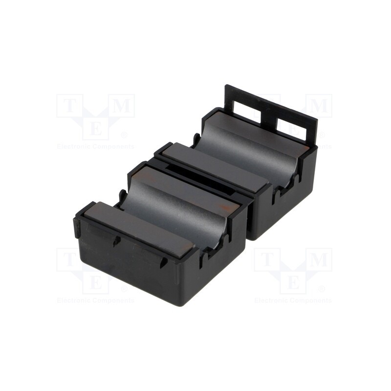 1 pcs x RICHCO - RKCF-13-A5 - Ferrite: two-piece, on round cable, Ø: 13mm, 150Ω, A: 31.5mm, B: 14mm