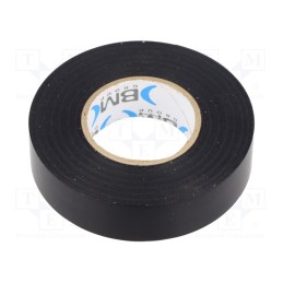 1 rol x BM GROUP - BMESC1920NE - Tape: electrical insulating, W: 19mm, L: 20m, Thk: 0.19mm, black