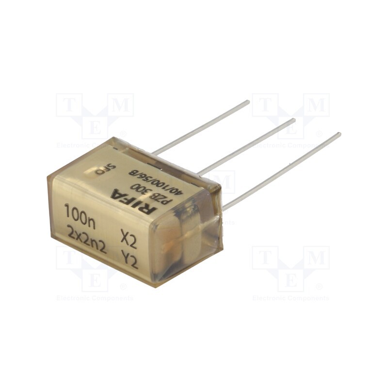 1 pcs x KEMET - PZB300MC11R30 - Filter: anti-interference, Cx: 100nF, Cy: 2.2nF, THT, 12.5x16x24mm