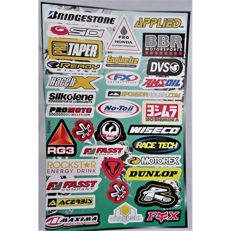 Atv tuning mix stickers for quad motorcycle