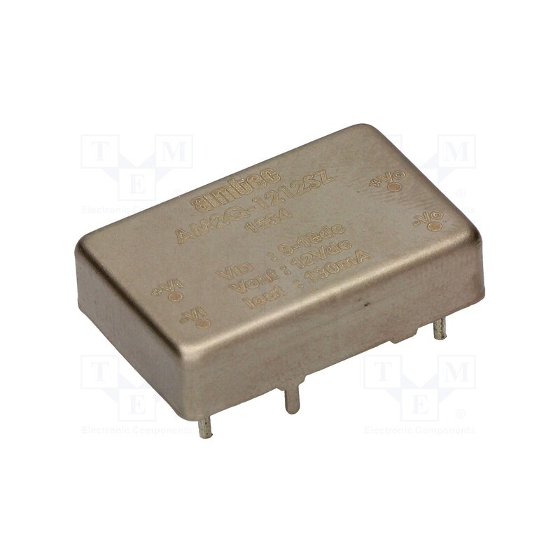 1 pcs x AIMTEC - AM2Q-1212SZ - Converter: DC/DC, 2W, Uin: 9÷18V, Uout: 12VDC, Iout: 130mA, 1'x0,7'