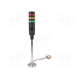 1 pcs x IDEC - LD6A-3PZQB-RYG - Signaller: signalling column, LED, red/yellow/green, 24VDC, 24VAC