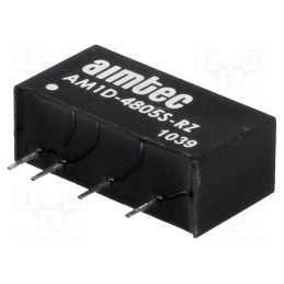 1 pcs x AIMTEC - AM1D-4805S-RZ - Converter: DC/DC, 1W, Uin: 43.6÷52.8V, Uout: 5VDC, Iout: 200mA, SIP7
