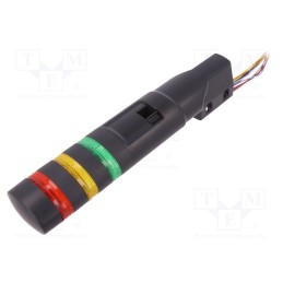 1 pcs x IDEC - LD6A-3WZQB-RYG - Signaller: signalling column, LED, red/yellow/green, 24VDC, 24VAC