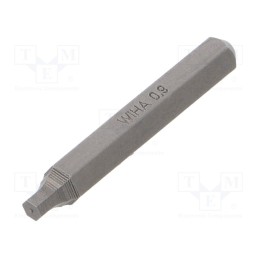 1 pcs x WIHA - 40615 - Screwdriver bit, hex key, HEX 0,9mm, Overall len: 28mm, MICRO