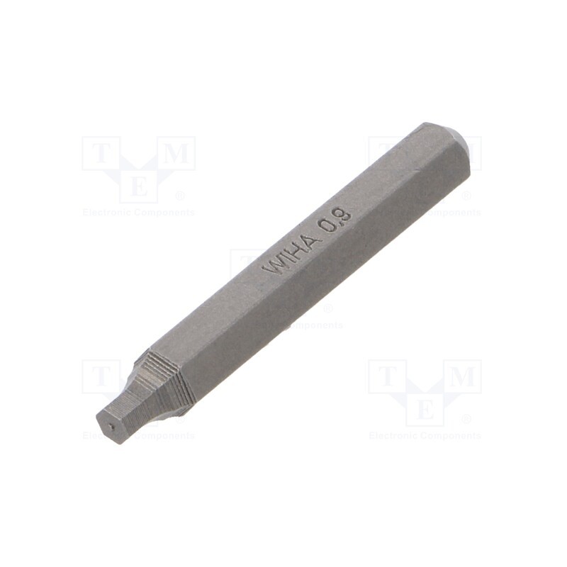 1 pcs x WIHA - 40615 - Screwdriver bit, hex key, HEX 0,9mm, Overall len: 28mm, MICRO