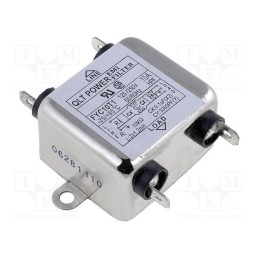 1 pcs x QLT POWER - FYC10T1 - Filter: anti-interference, 250VAC, Cx: 100nF, Cy: 3.3nF, 1.2mH, 10MΩ