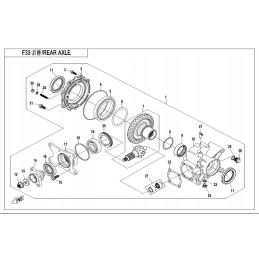 Rear differential seal cf moto 500 x5 46 5909 0180 334003