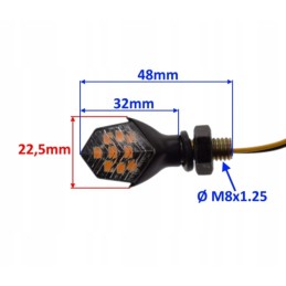 Bright mini LED turn signals E24 quad atv cross 2