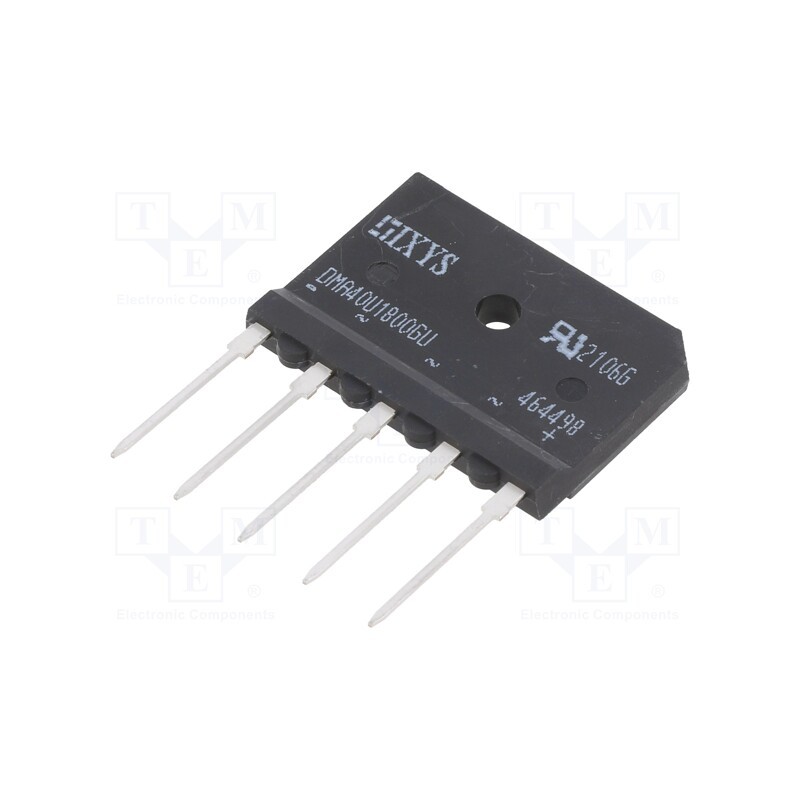 1 pcs x IXYS - DMA40U1800GU - Bridge rectifier: three-phase, Urmax: 1.8kV, If: 40A, Ifsm: 370A