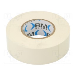 1 rol x BM GROUP - BMESB2525BI - Tape: electrical insulating, W: 25mm, L: 25m, Thk: 0.15mm, white
