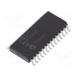1 pcs x MICROCHIP TECHNOLOGY - PIC32MX174F256B-I/SO - IC: PIC microcontroller, 256kB, 2.5÷3.6VDC, SMD, SO28, PIC32