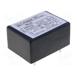 1 pcs x QLT POWER - FYF01T6 - Filter: anti-interference, 250VAC, Cx: 100nF, Cy: 3.3nF, 3.7mH, THT