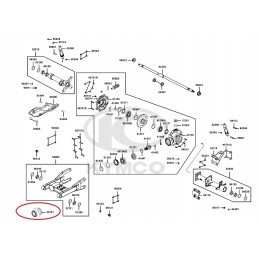 Bushing, housing, rear shaft cover, Kymco MXU 500 axle