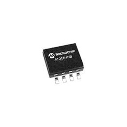1 pcs : AT25010B-SSHL-T - EEPROM 1K (128 X 8) SPI, 1.8V