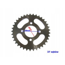 Drive set front rear sprocket 37z reinforced chain atv quad kxd 4t 110 125