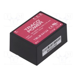 1 pcs x TRACO POWER - TMLM 04124 - Converter: AC/DC, 4W, 90÷264VAC, Usup: 120÷370VDC, Uout: 24VDC, 73%