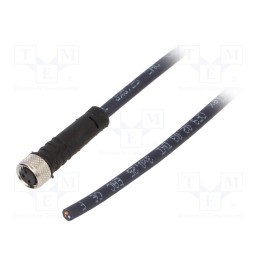 1 pcs x IGUS - CF.INI-P3-M8-BG-3 - Connection lead, M8, PIN: 3, straight, 3m, plug, 60VAC, 4A, -35÷105°C
