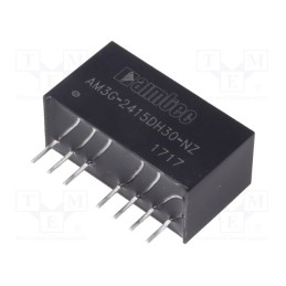 1 pcs x AIMTEC - AM3G-2415DH30-NZ - Converter: DC/DC, 3W, Uin: 18÷36V, Uout: 15VDC, Uout2: -15VDC, SIP8