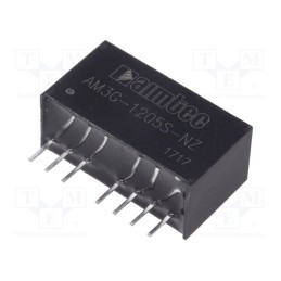1 pcs x AIMTEC - AM3G-1205S-NZ - Converter: DC/DC, 3W, Uin: 9÷18V, Uout: 5VDC, Iout: 600mA, SIP8