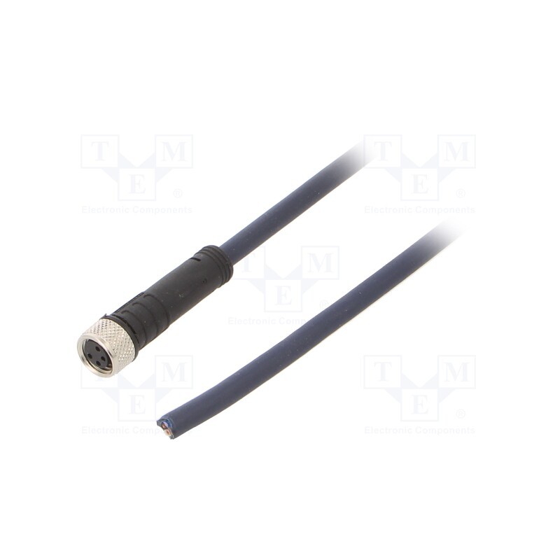 1 pcs x IGUS - CF.INI-P4-M8-BG-3 - Connection lead, M8, PIN: 4, straight, 3m, plug, 30VAC, 4A, -35÷105°C